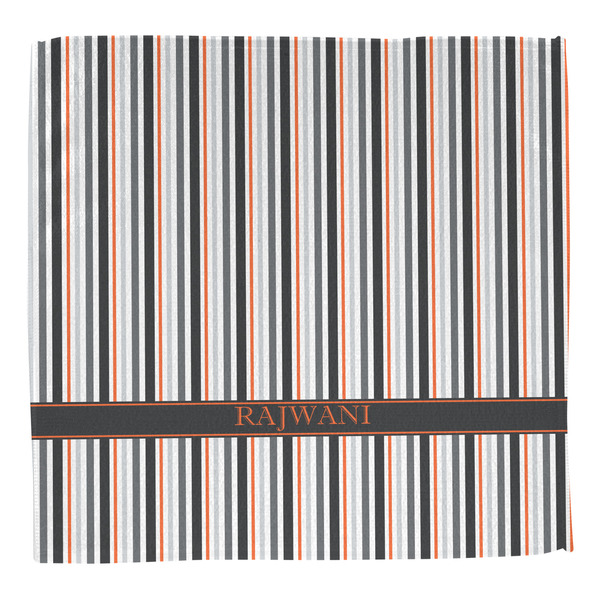 Gray Stripes Washcloth - Front - No Soap