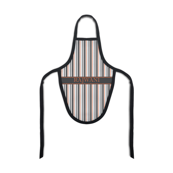 Custom Gray Stripes Bottle Apron (Personalized)