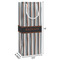 Gray Stripes Wine Gift Bag - Dimensions