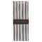 Gray Stripes Wine Gift Bag - Gloss - Front