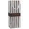 Gray Stripes Wine Gift Bag - Gloss - Main