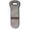 Gray Stripes Wine Tote Bag (Personalized)