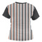 Gray Stripes Women's T-shirt Back