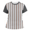 Gray Stripes Women's Crew T-Shirt - X Large
