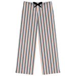 Gray Stripes Womens Pajama Pants - XS