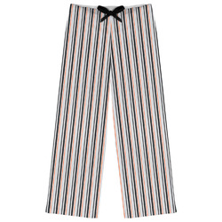 Gray Stripes Womens Pajama Pants - S