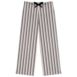 Gray Stripes Womens Pajama Pants - M