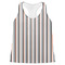 Gray Stripes Womens Racerback Tank Top - 2X Large