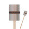 Gray Stripes Rectangle Wooden Stir Sticks (Personalized)