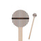 Gray Stripes Wooden 6" Stir Stick - Round - Closeup