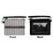 Gray Stripes Wristlet ID Cases - Front & Back