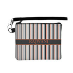 Gray Stripes Wristlet ID Case w/ Name or Text