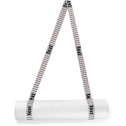 Gray Stripes Yoga Mat Strap (Personalized)
