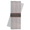 Gray Stripes Yoga Mat Towel with Yoga Mat