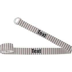 Gray Stripes Yoga Strap (Personalized)