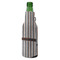 Gray Stripes Zipper Bottle Cooler - ANGLE (bottle)