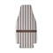 Gray Stripes Zipper Bottle Cooler - FRONT (flat)
