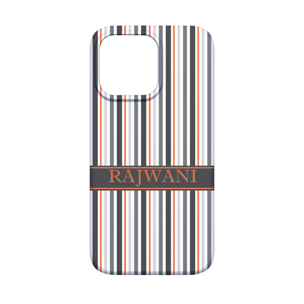 Gray Stripes iPhone 13 Mini Case - Back