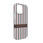 Gray Stripes iPhone Case - Plastic - iPhone 13 Pro (Personalized)