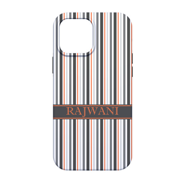 Gray Stripes iPhone 13 Pro Tough Case - Back