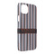 Gray Stripes iPhone 14 Plus Case - Angle