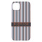 Gray Stripes iPhone 14 Plus Case - Back