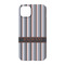 Gray Stripes iPhone 14 Pro Case - Back