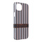 Gray Stripes iPhone Case - Plastic - iPhone 14 Pro Max (Personalized)