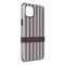 Gray Stripes iPhone Case - Rubber Lined - iPhone 14 Pro Max (Personalized)