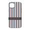 Gray Stripes iPhone 14 Pro Tough Case - Back