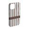 Gray Stripes iPhone Case - Plastic - iPhone 15 (Personalized)