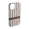 Gray Stripes iPhone 15 Pro Case - Angle