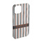 Gray Stripes iPhone Case - Plastic - iPhone 15 Pro (Personalized)