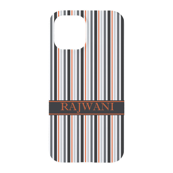 Gray Stripes iPhone 15 Pro Case - Back