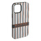 Gray Stripes iPhone Case - Rubber Lined (Personalized)
