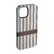 Gray Stripes iPhone 15 Pro Tough Case - Angle