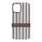 Gray Stripes iPhone 15 Tough Case - Back