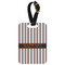 Grey Stripes Aluminum Luggage Tag (Personalized)