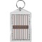Gray Stripes Bling Keychain (Personalized)