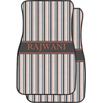 Gray Stripes Car Floor Mats (Personalized)
