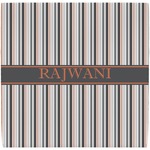 Gray Stripes Ceramic Tile Hot Pad (Personalized)