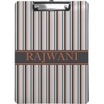 Gray Stripes Clipboard (Personalized)