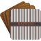 Grey Stripes Coaster Set (Personalized)