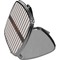 Grey Stripes Compact Mirror (Side View)