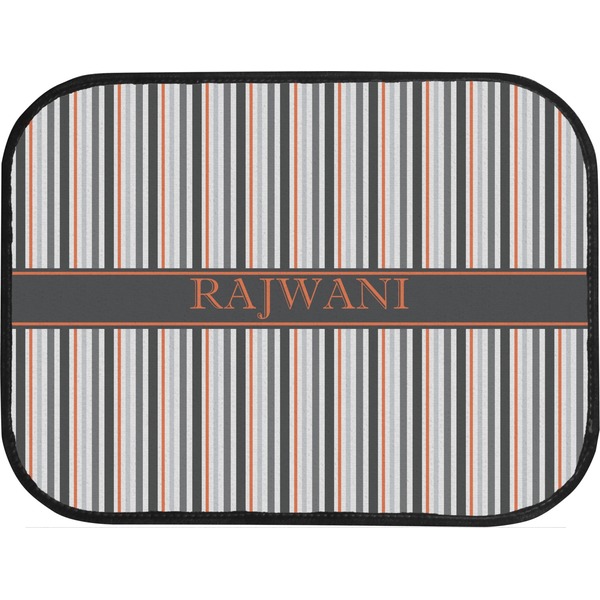 Grey Stripes Custom Car Floor Mats (Back Seat)