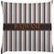 Grey Stripes Decorative Pillow Case (Personalized)