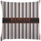 Gray Stripes Decorative Pillow Case (Personalized)