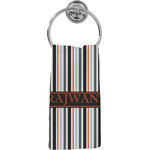 Gray Stripes Hand Towel - Full Print (Personalized)
