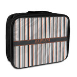 Gray Stripes Insulated Lunch Bag (Personalized)
