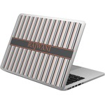 Gray Stripes Laptop Skin - Custom Sized (Personalized)